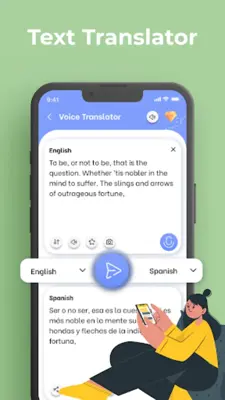 Translator voice, photo, text android App screenshot 2